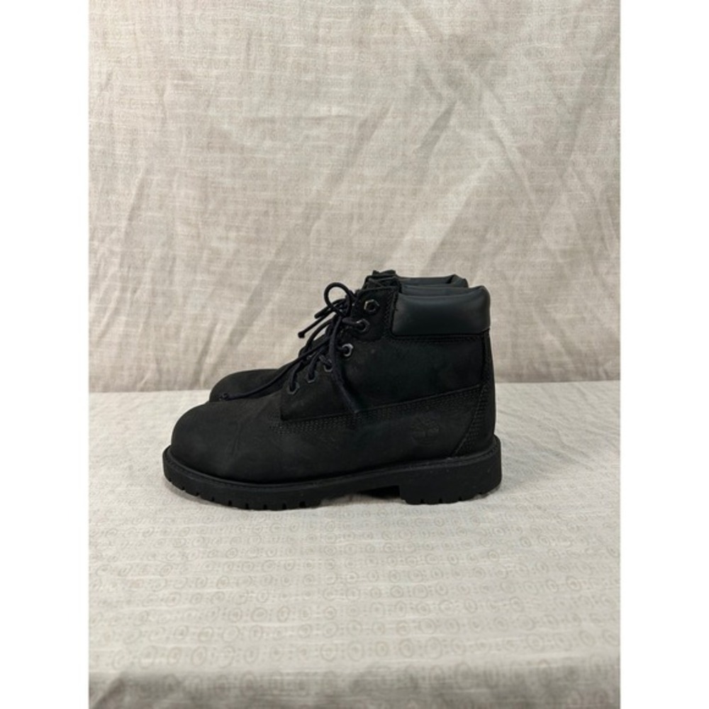 Timberland 6 Inch Premium Waterproof Boots Black Nubuck Youth 2.5M Mens 2.5